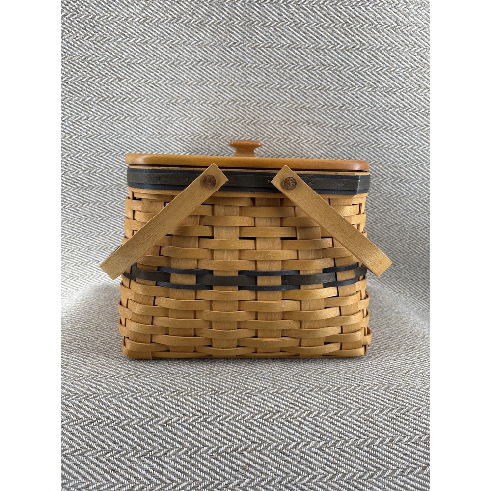 Longaberger 1998 Collector's Club Harbor Basket Protector & Lid